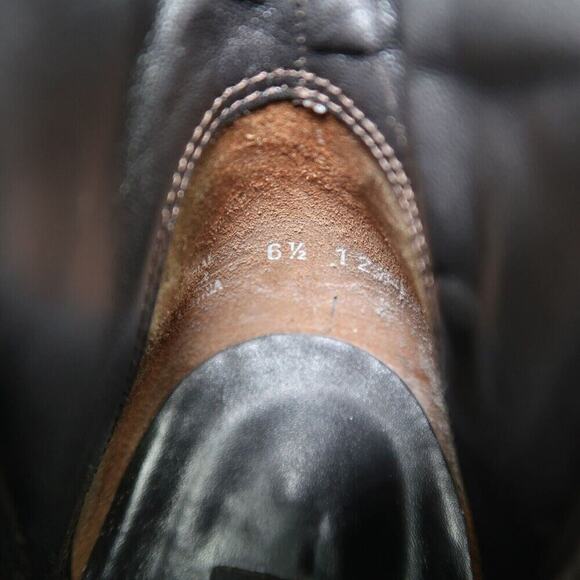 Paul Green Shoes Womens 9 Bootie Block Heel Chelsea Slouch Leather Classic Black - Picture 15 of 16